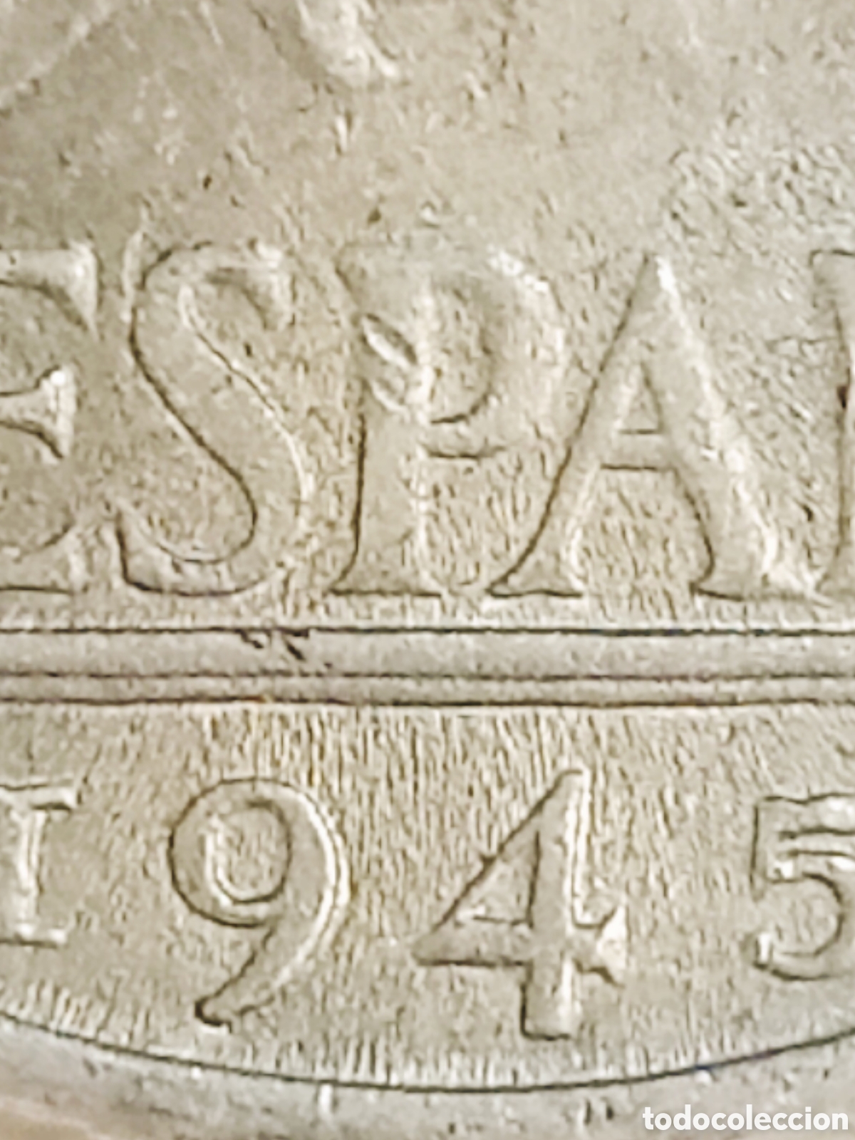 Monedas con errores: Moneda Espa&ntilde;a (1945) error severo - Foto 13