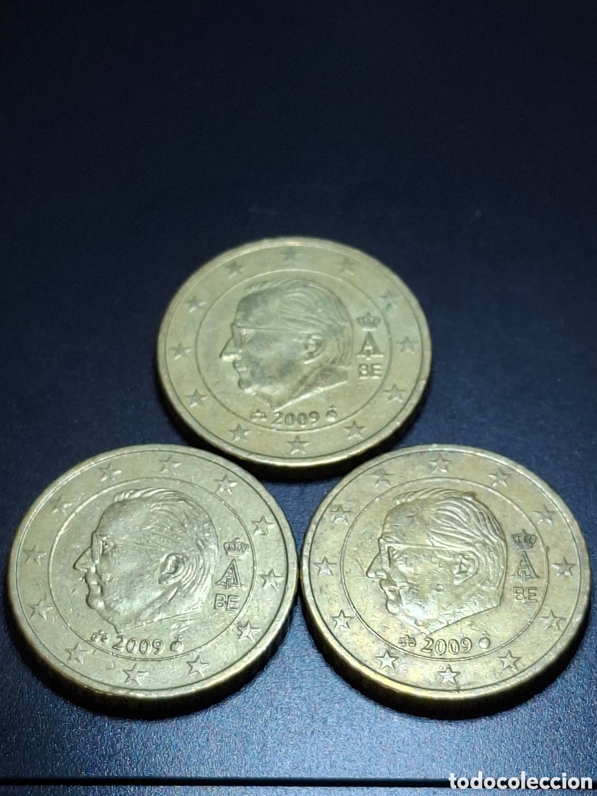 Monedas con errores: 50 c&eacute;ntimos Belgica 2009 con errores - Foto 2