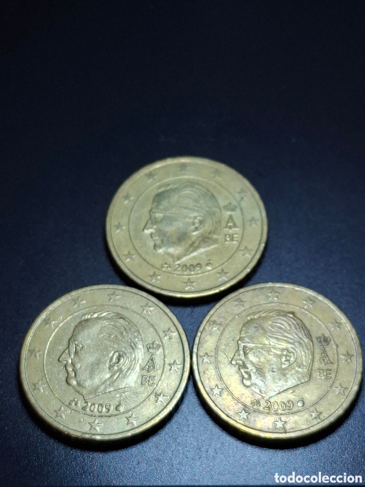 Monedas con errores: 50 c&eacute;ntimos Belgica 2009 con errores - Foto 3