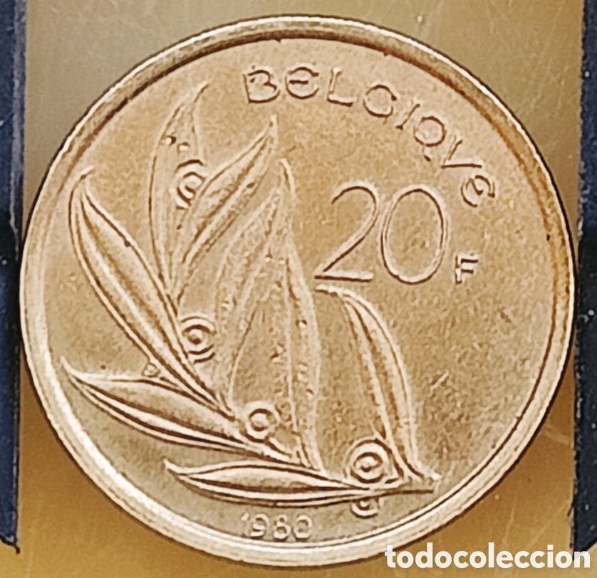 Monedas con errores: Moneda B&eacute;lgica (1980) h&iacute;brido de canto - Foto 2