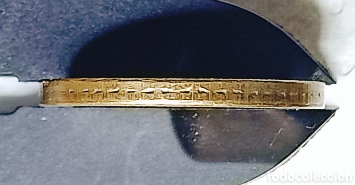 Monedas con errores: Moneda B&eacute;lgica (1980) h&iacute;brido de canto - Foto 6