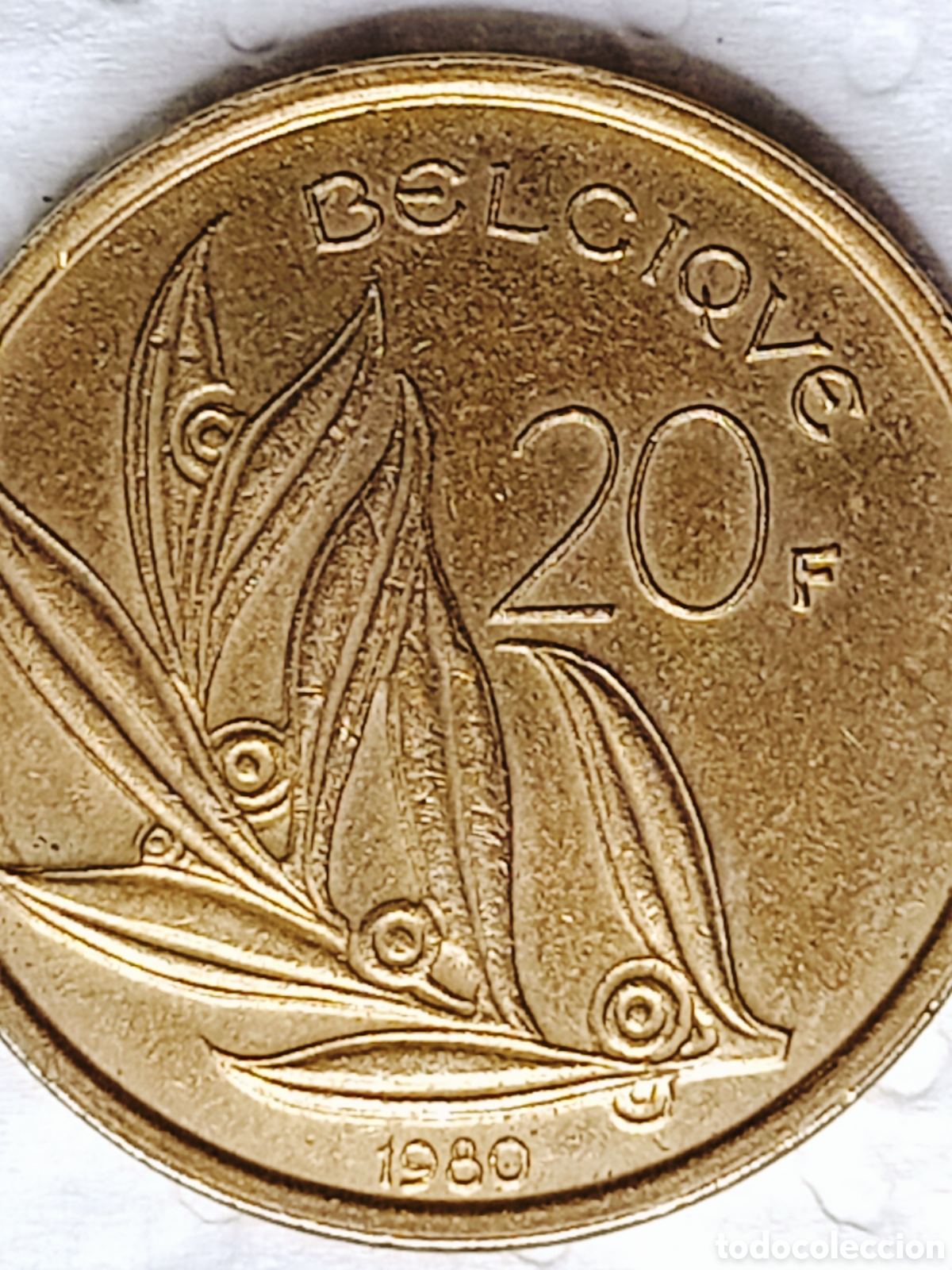 Monedas con errores: Moneda B&eacute;lgica (1980) h&iacute;brido de canto - Foto 22