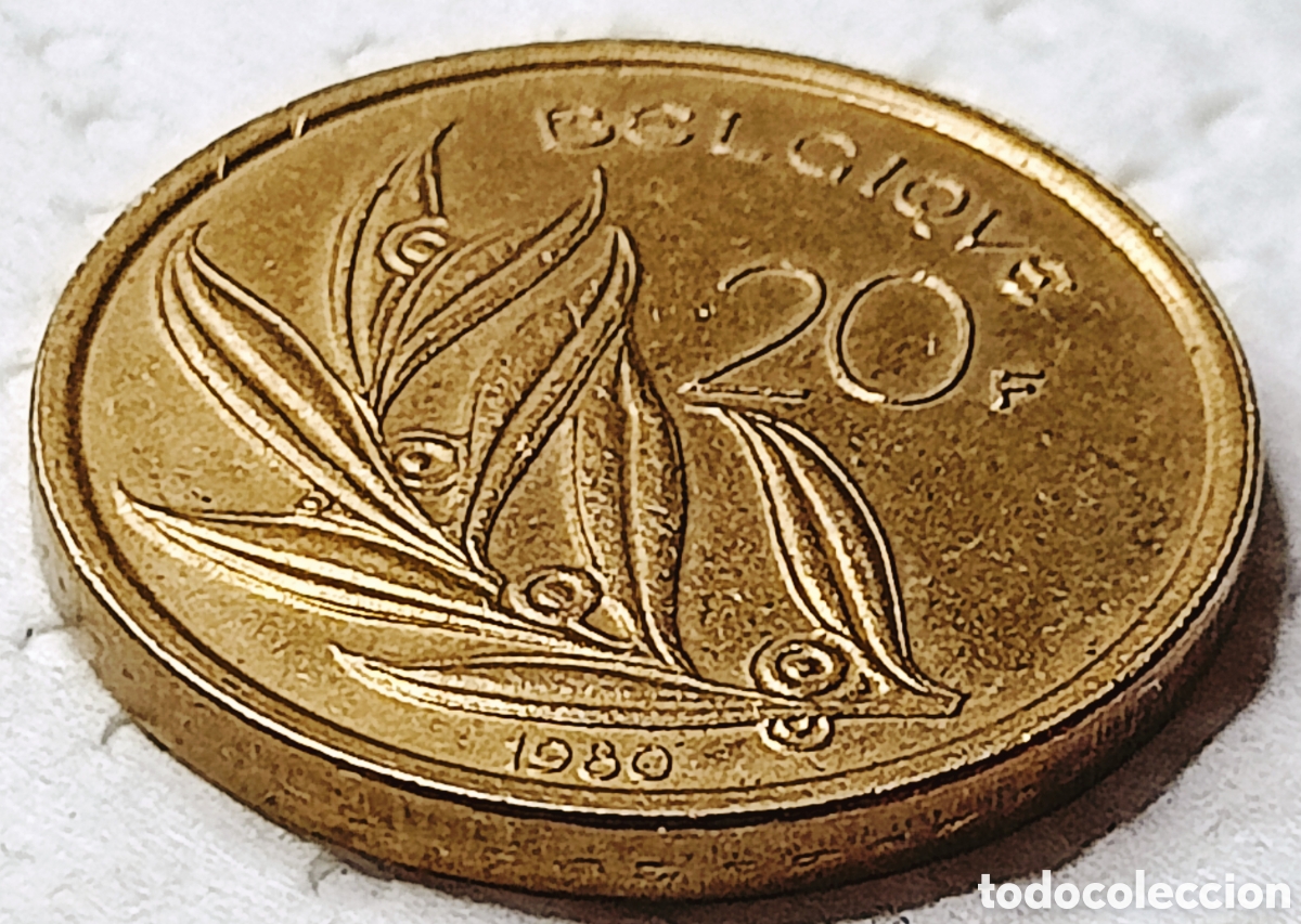 Monedas con errores: Moneda B&eacute;lgica (1980) h&iacute;brido de canto - Foto 26