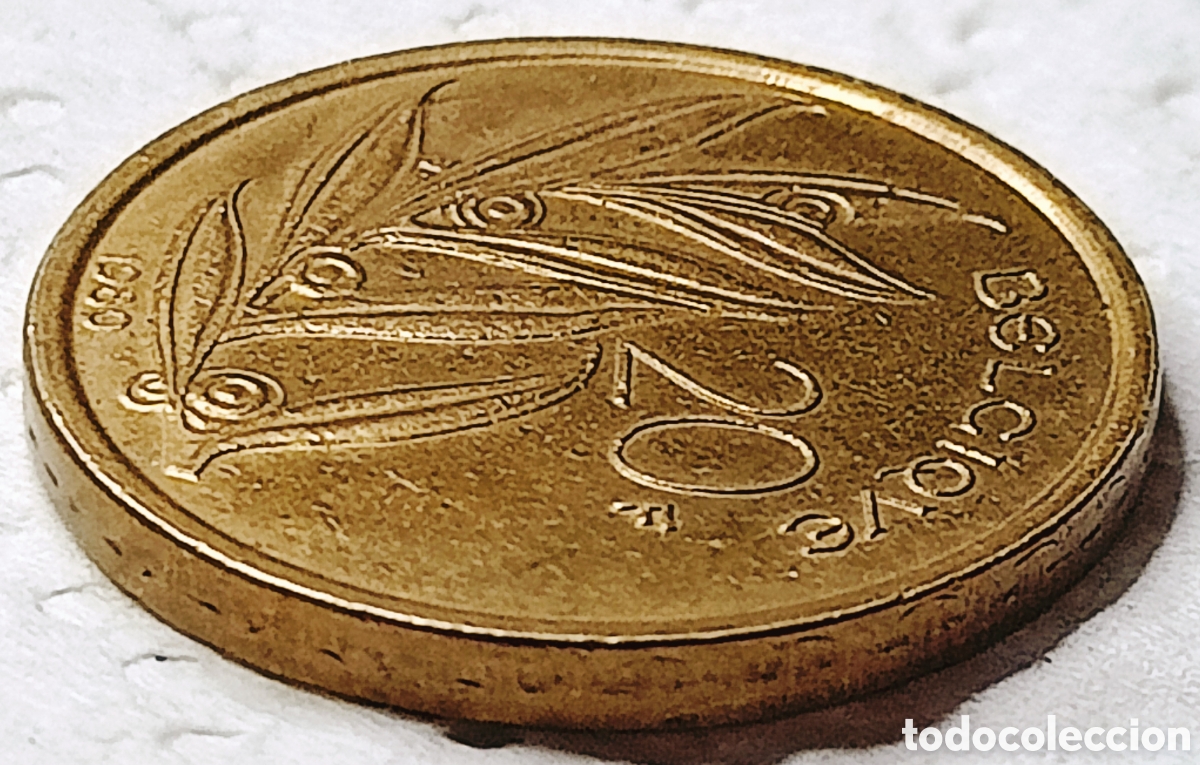 Monedas con errores: Moneda B&eacute;lgica (1980) h&iacute;brido de canto - Foto 27