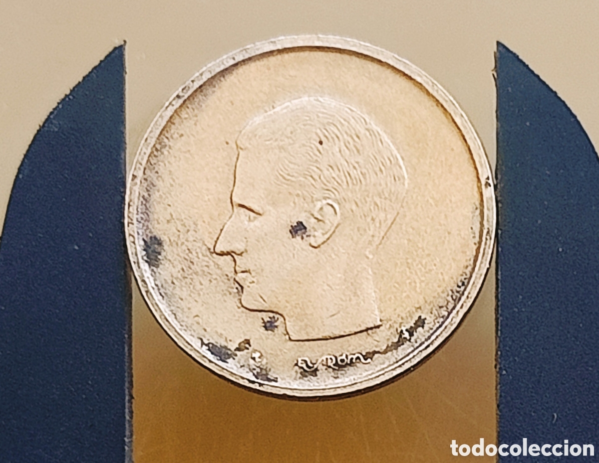 Monedas con errores: Moneda B&eacute;lgica (1980) h&iacute;brido de canto
