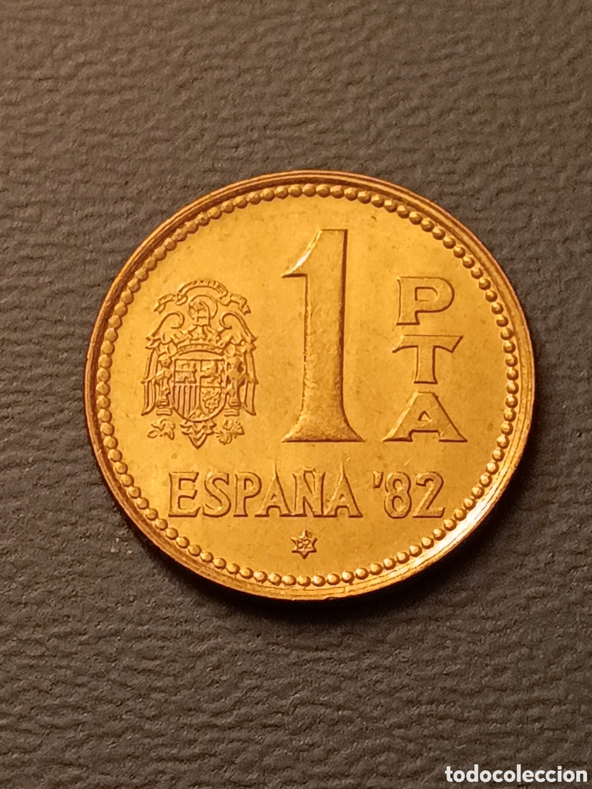 Moedas com erros: ERROR EXCESO DE METAL EN LAS 2 A DE ESPA&Ntilde;A - 1 PESETA 1980 *82 - JUAN CARLOS I