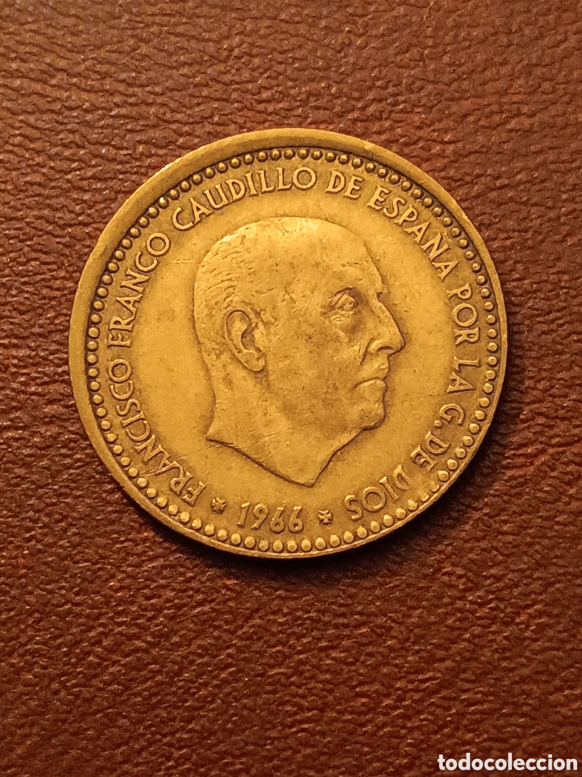 M&uuml;nzen mit Fehlern: ERROR COSPEL MAS ANCHO, DESPLAZADO - 1 PESETA 1966 *70 - ESTADO ESPA&Ntilde;OL
