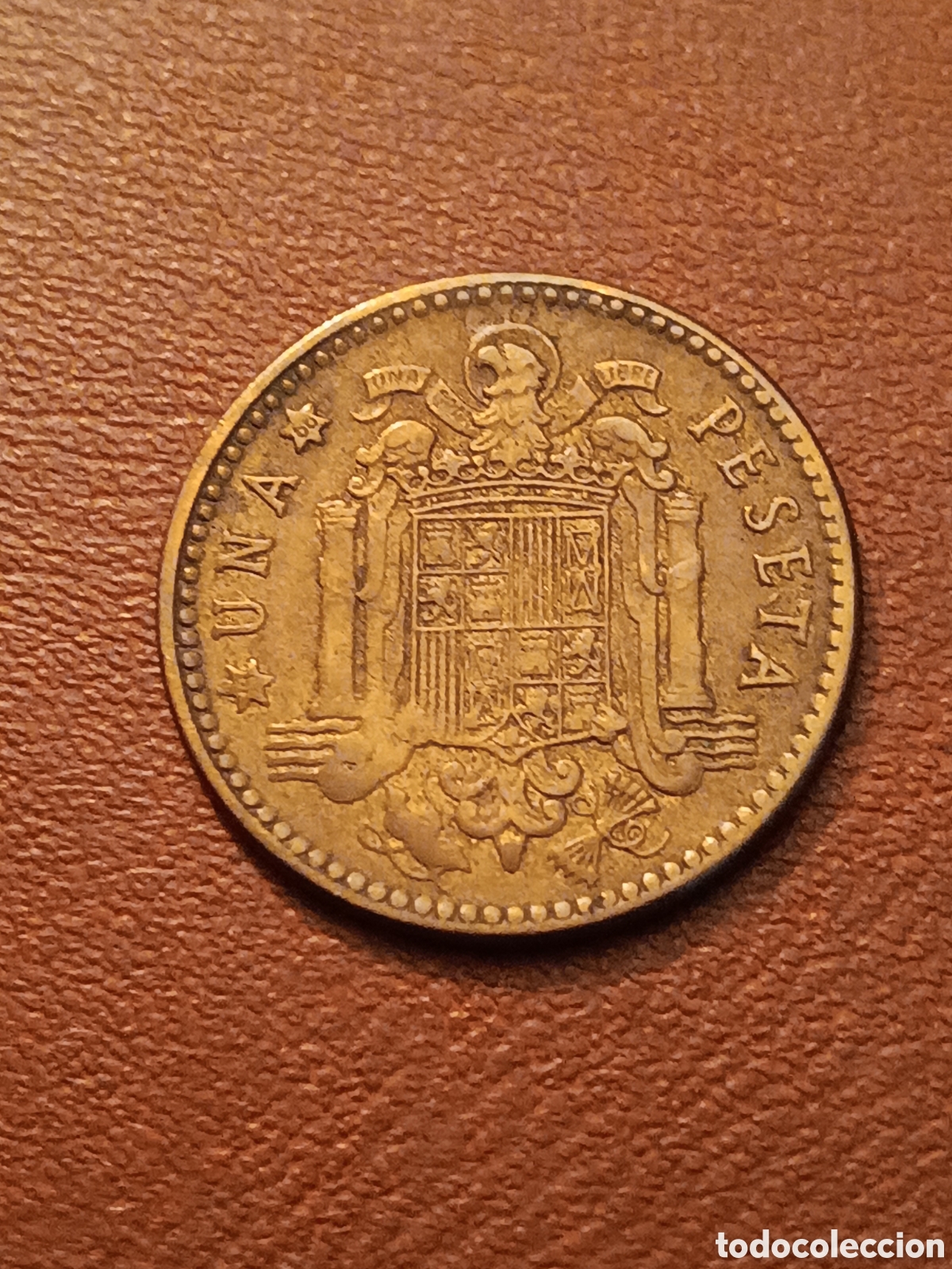 Monedas con errores: ERROR REPINTE - 1 PESETA 1963 *66 - ESTADO ESPA&Ntilde;OL - Foto 2