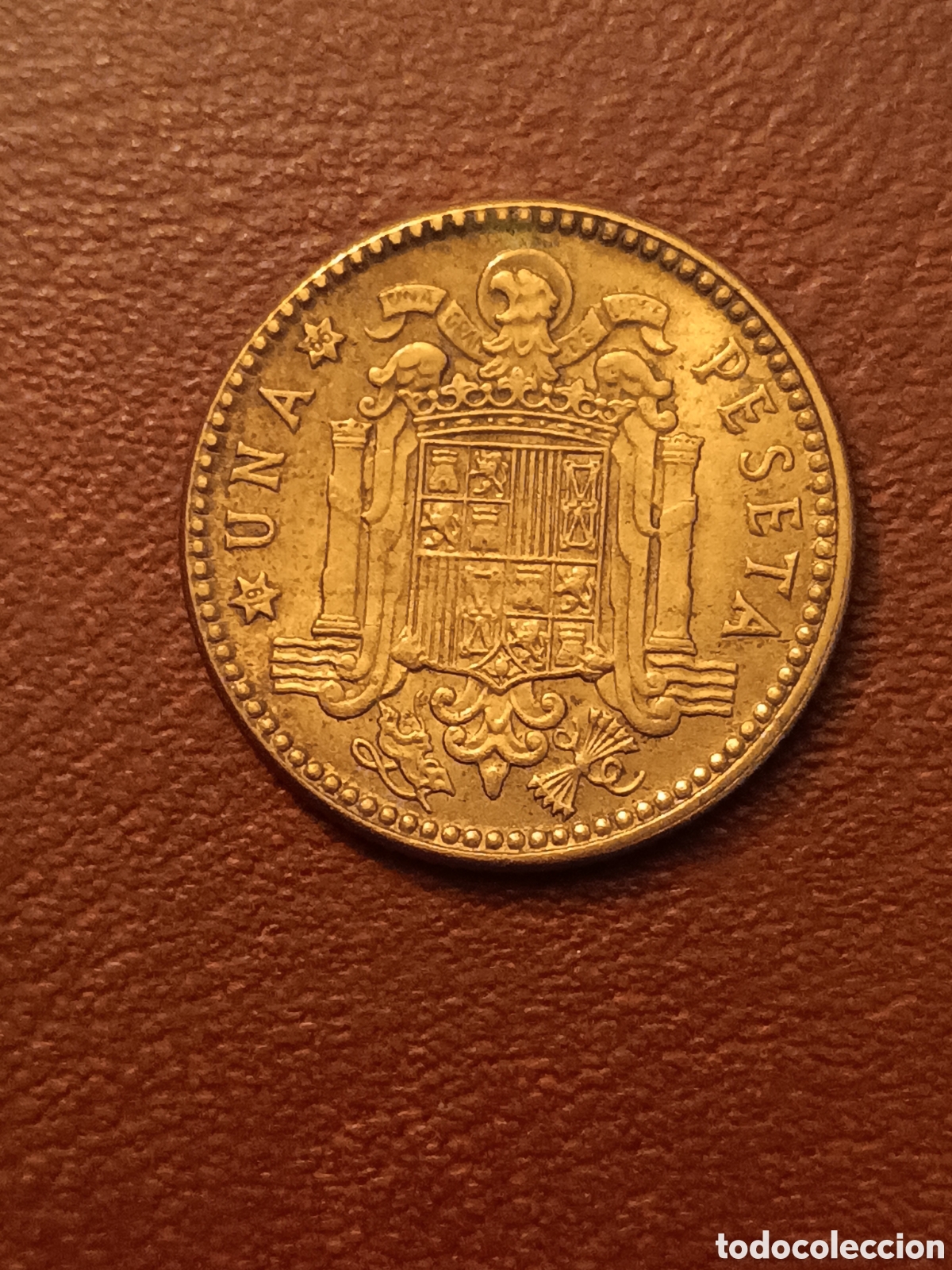 M&uuml;nzen mit Fehlern: ERROR COSPEL MAS ANCHO, DESPLAZADO - 1 PESETA 1963 *66 - ESTADO ESPA&Ntilde;OL