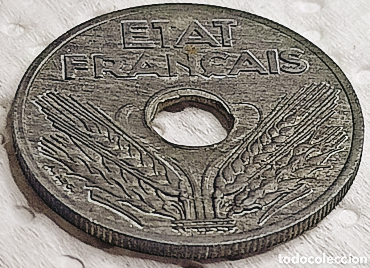 Monedas con errores: Moneda Francia (Vichy 1941) error - Foto 27