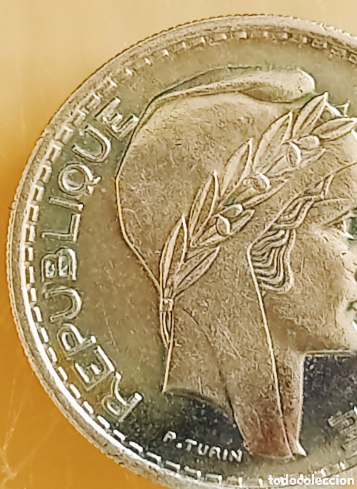 Monedas con errores: Moneda Francia (1948) error de acu&ntilde;aci&oacute;n - Foto 4