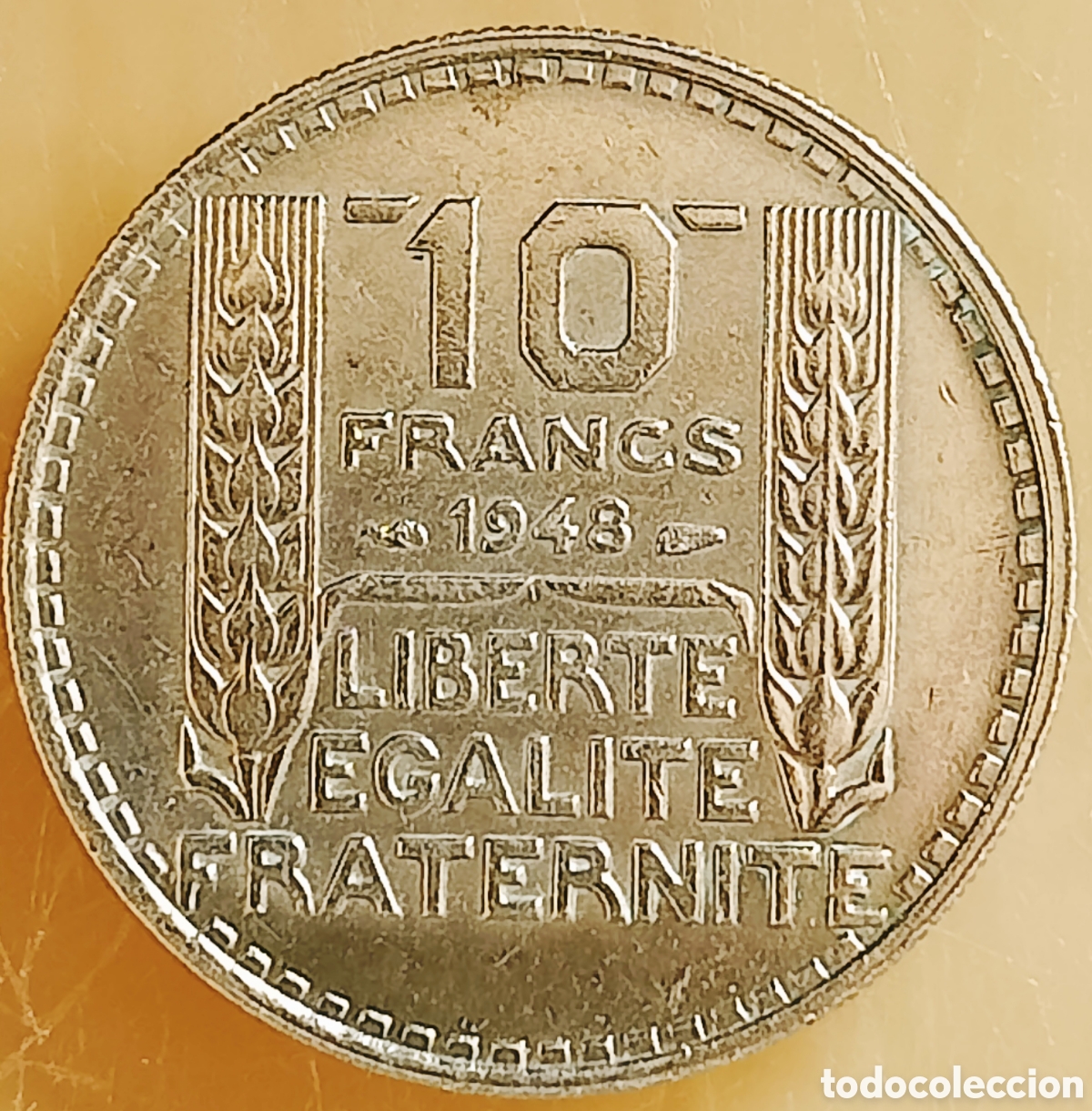 Monedas con errores: Moneda Francia (1948) error de acu&ntilde;aci&oacute;n - Foto 6