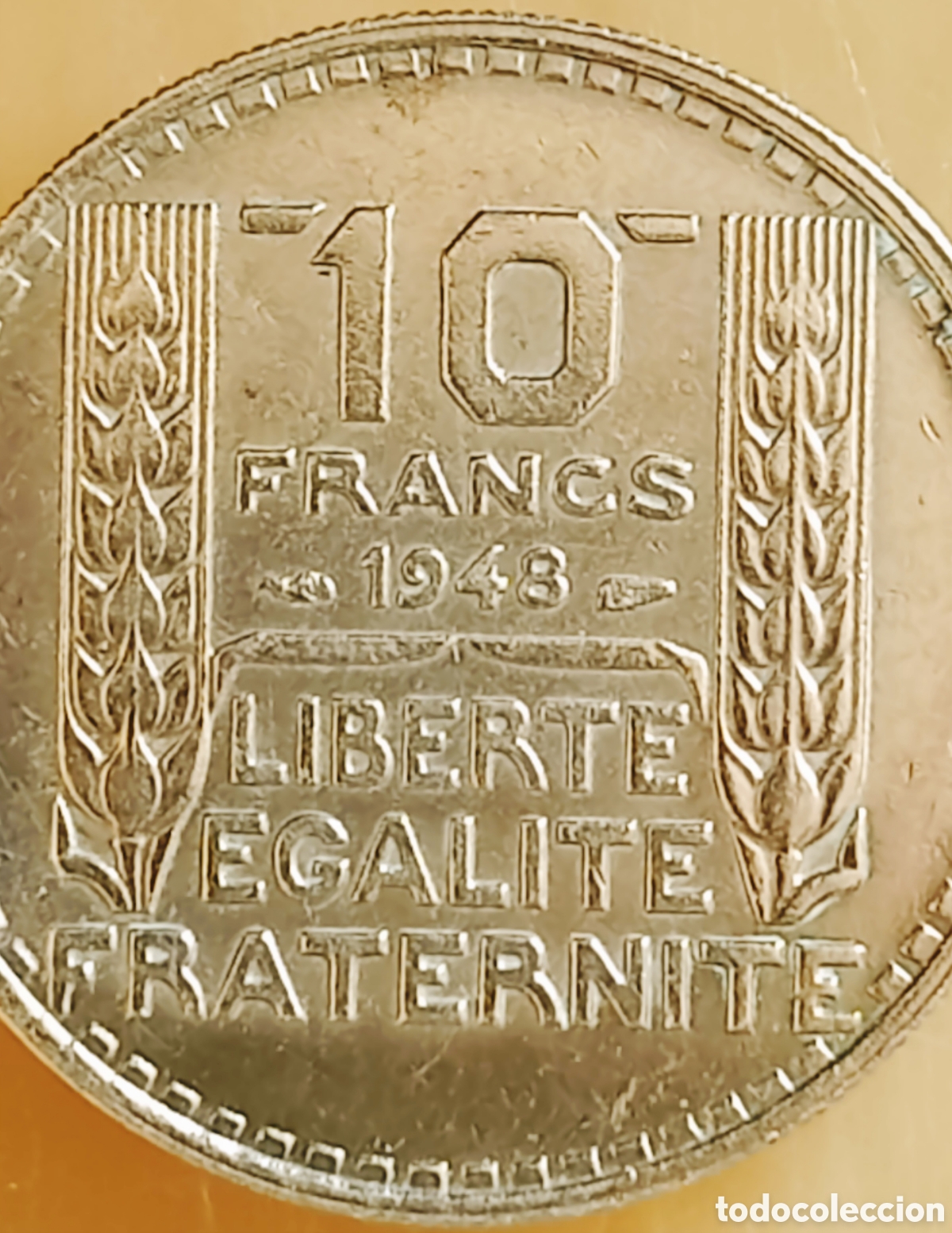 Monedas con errores: Moneda Francia (1948) error de acu&ntilde;aci&oacute;n - Foto 7