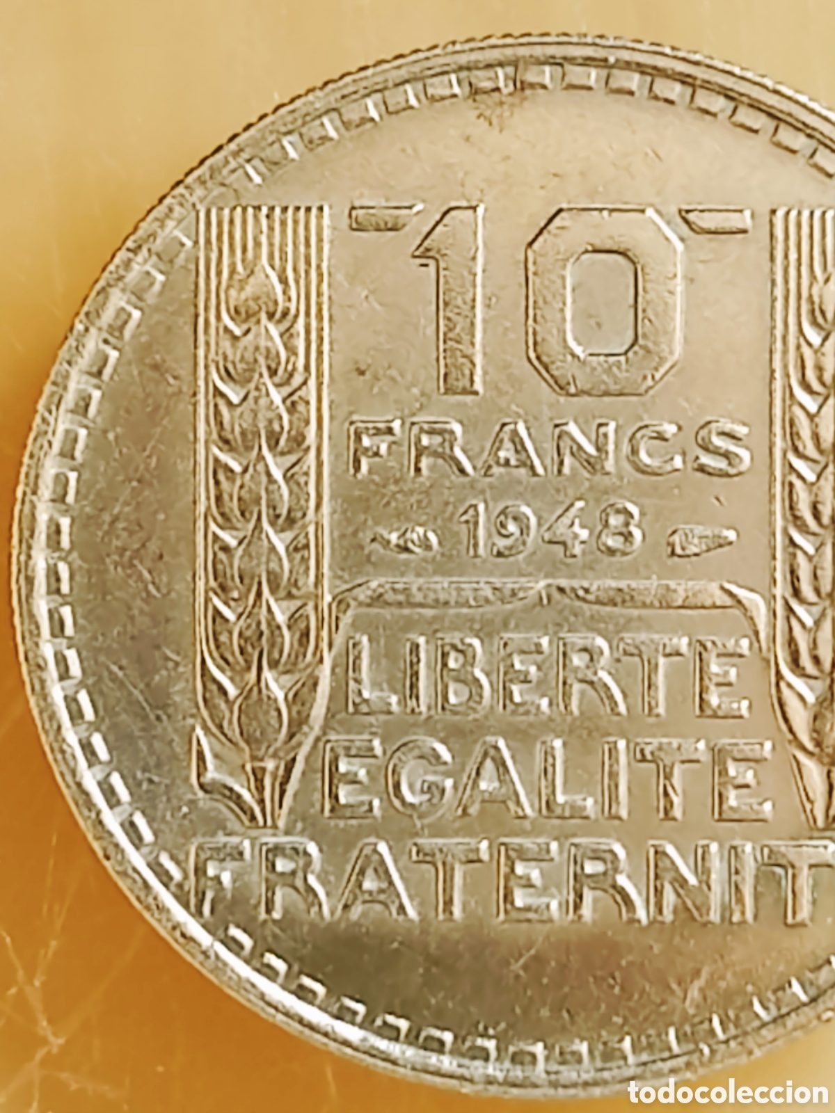 Monedas con errores: Moneda Francia (1948) error de acu&ntilde;aci&oacute;n - Foto 8