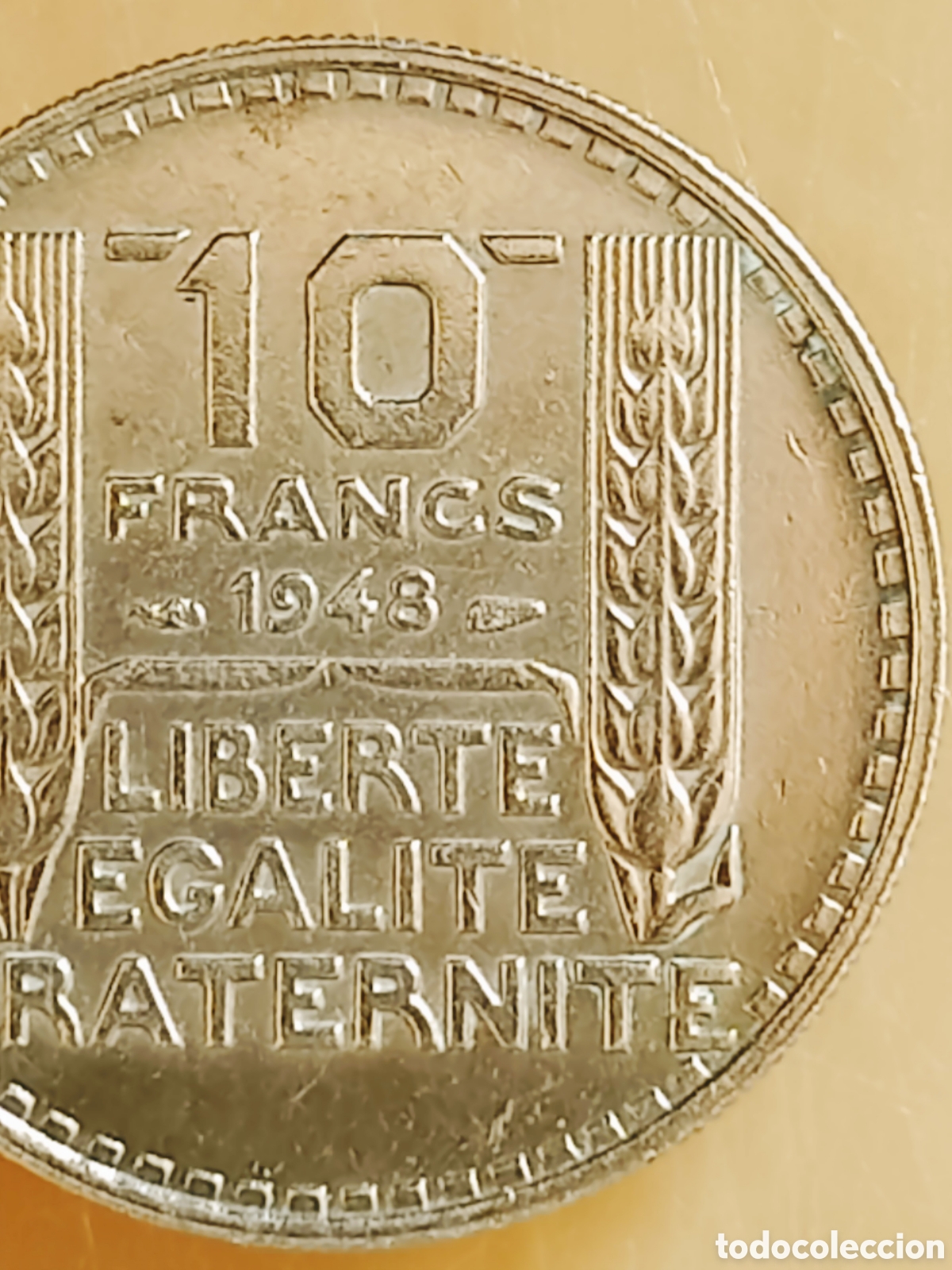 Monedas con errores: Moneda Francia (1948) error de acu&ntilde;aci&oacute;n - Foto 9