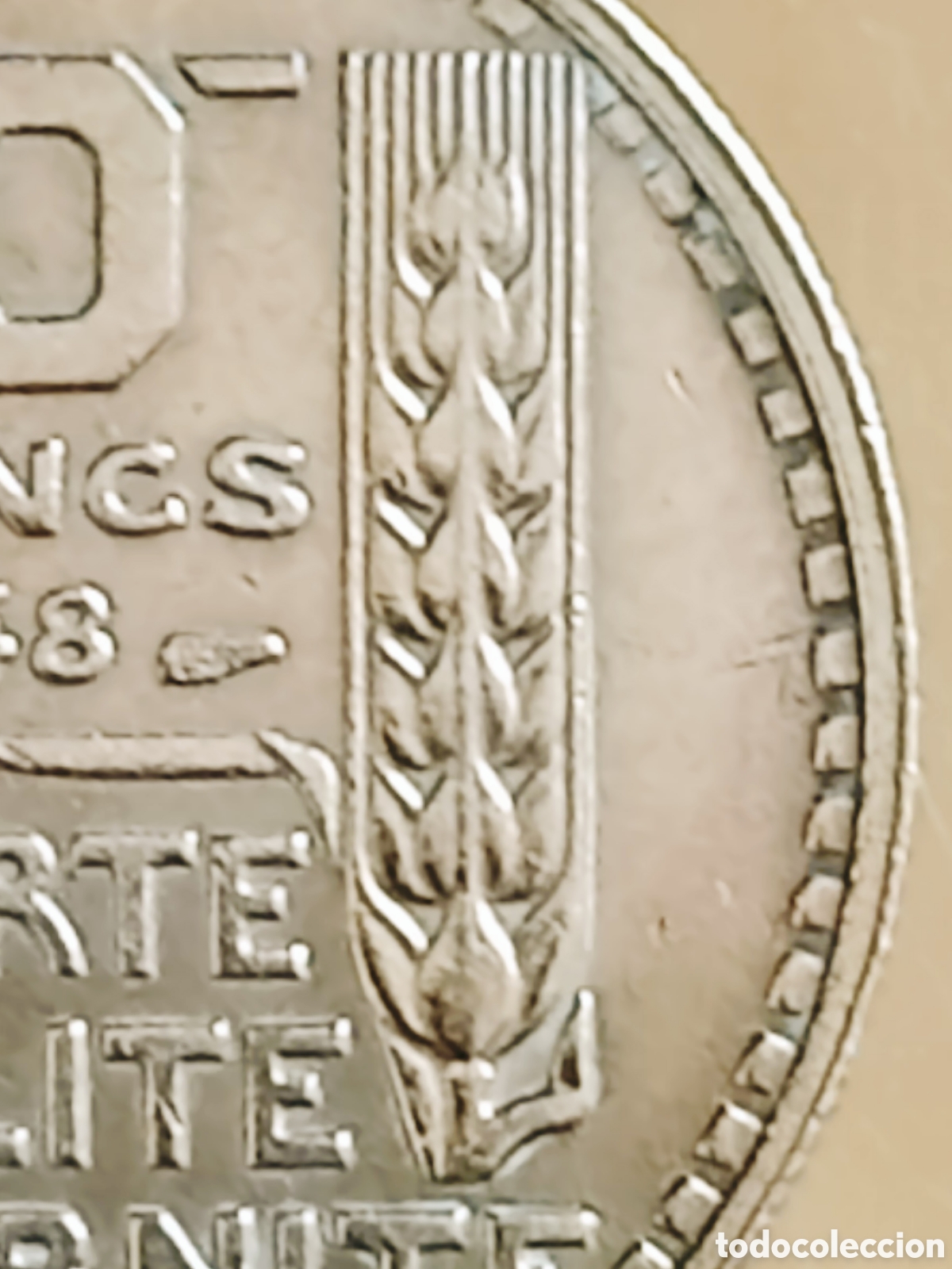 Monedas con errores: Moneda Francia (1948) error de acu&ntilde;aci&oacute;n - Foto 10