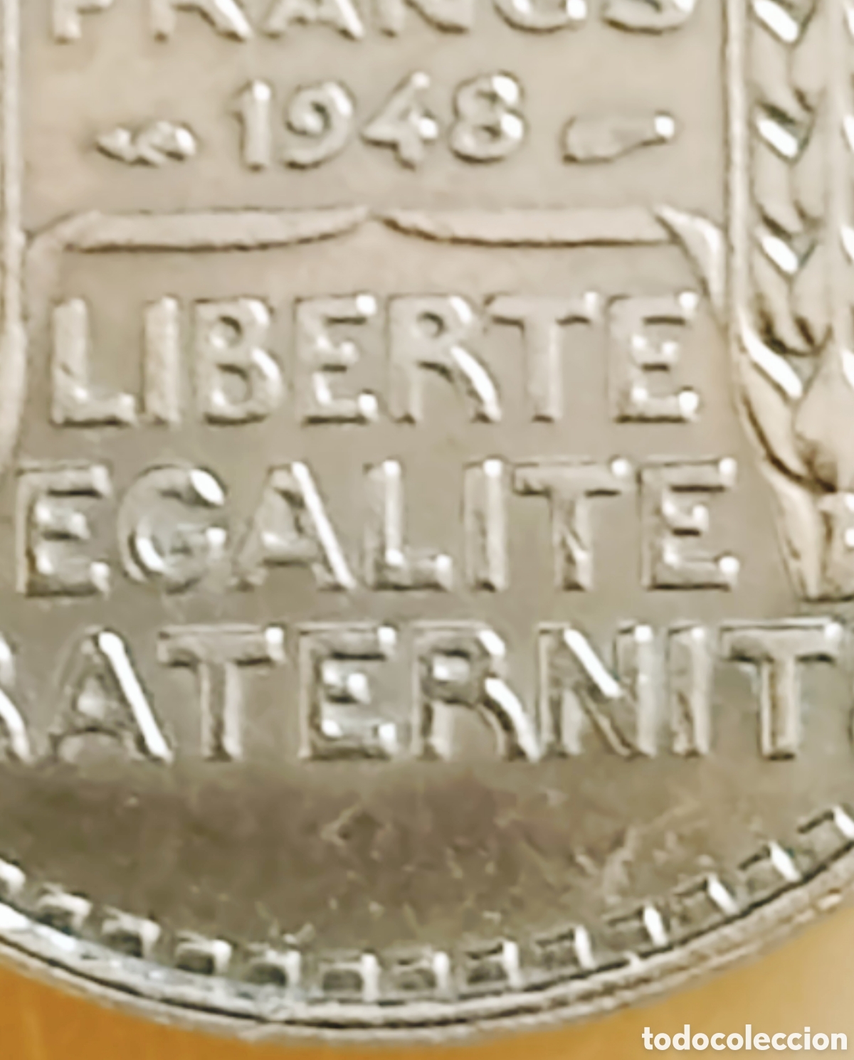 Monedas con errores: Moneda Francia (1948) error de acu&ntilde;aci&oacute;n - Foto 11