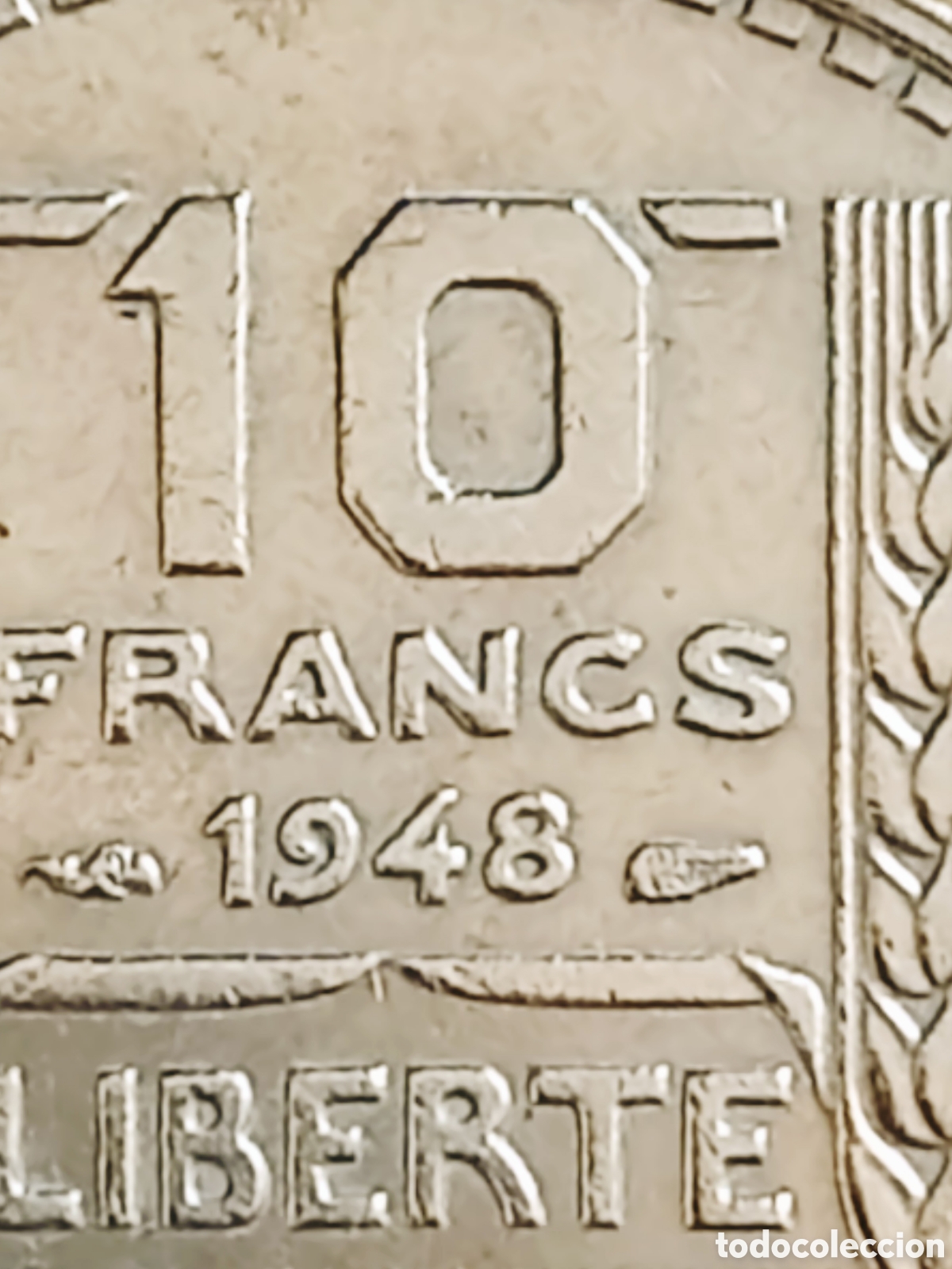Monedas con errores: Moneda Francia (1948) error de acu&ntilde;aci&oacute;n - Foto 13