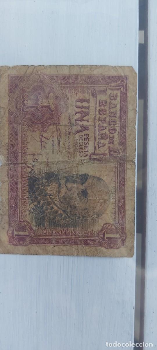 Monedas con errores: Billete antiguo de 1 peseta