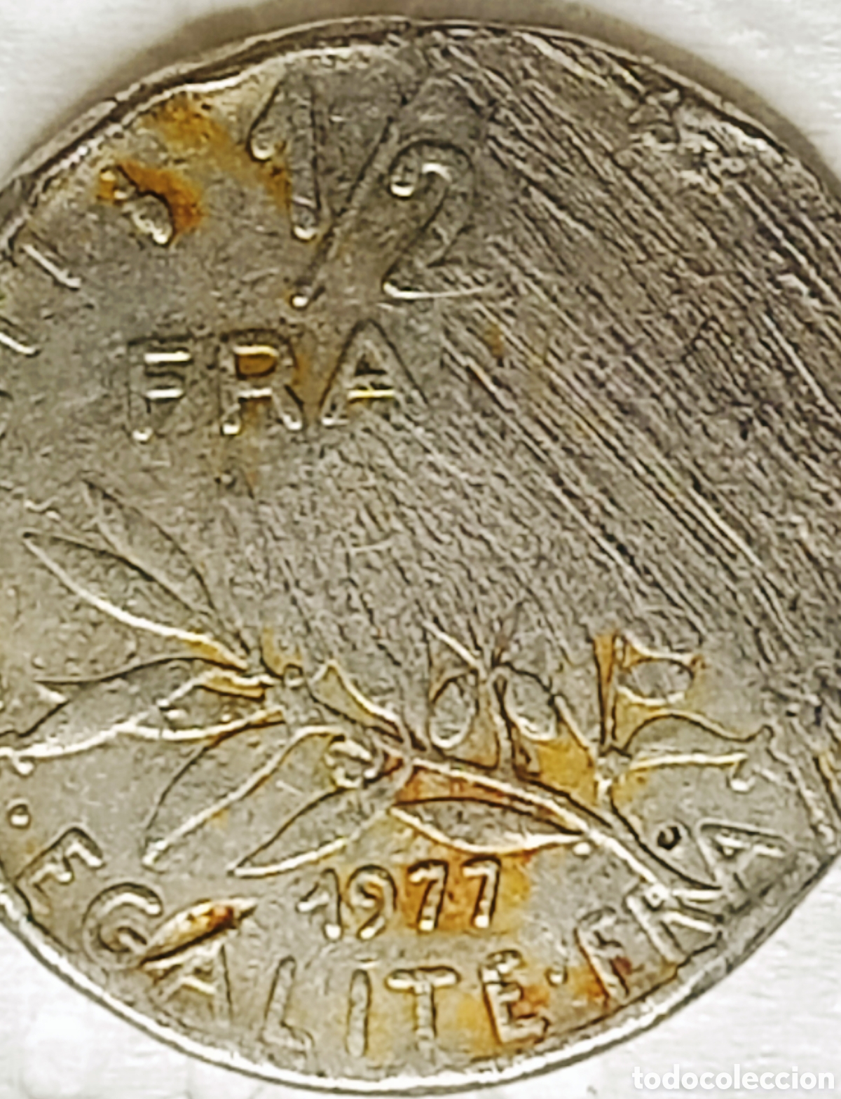 Monedas con errores: Moneda Francia (1977) Error M&uacute;ltiple Mayor - Foto 11