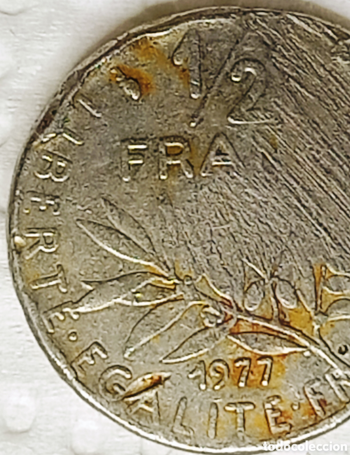 Monedas con errores: Moneda Francia (1977) Error M&uacute;ltiple Mayor - Foto 12
