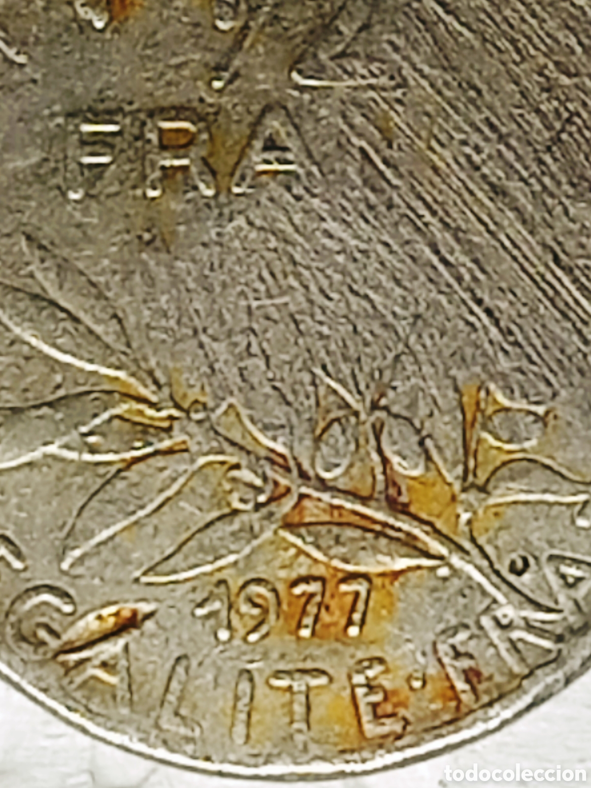 Monedas con errores: Moneda Francia (1977) Error M&uacute;ltiple Mayor - Foto 13