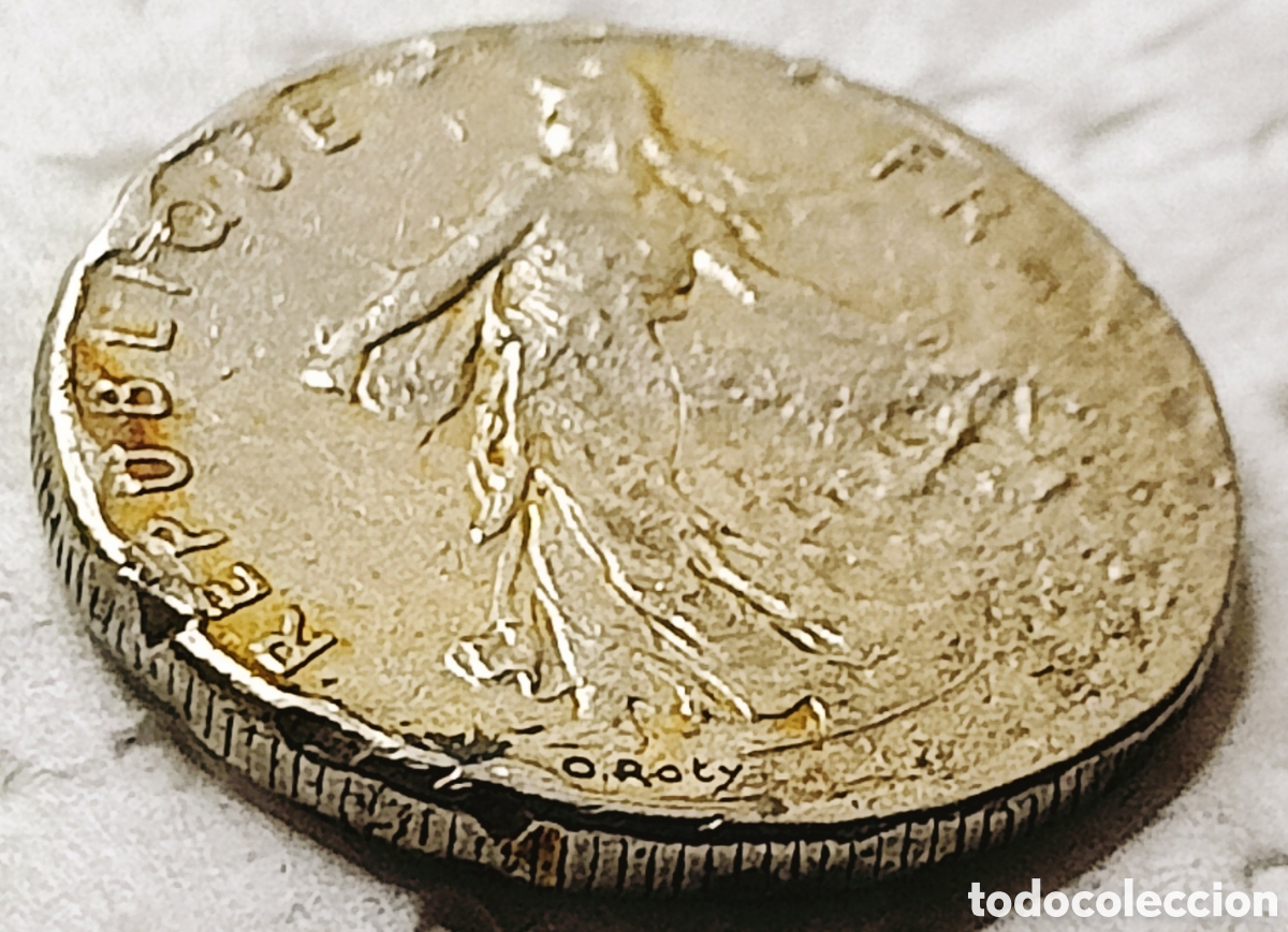 Monedas con errores: Moneda Francia (1977) Error M&uacute;ltiple Mayor - Foto 19