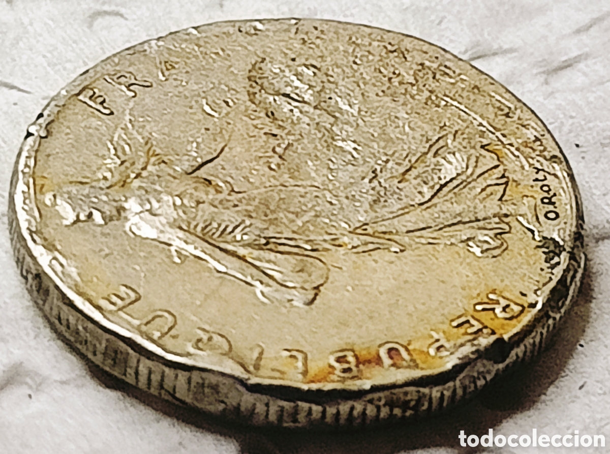 Monedas con errores: Moneda Francia (1977) Error M&uacute;ltiple Mayor - Foto 20