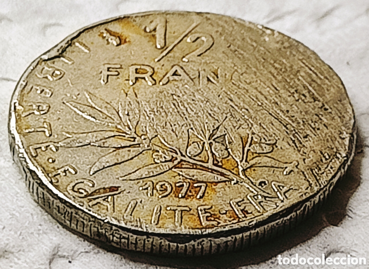 Monedas con errores: Moneda Francia (1977) Error M&uacute;ltiple Mayor - Foto 22