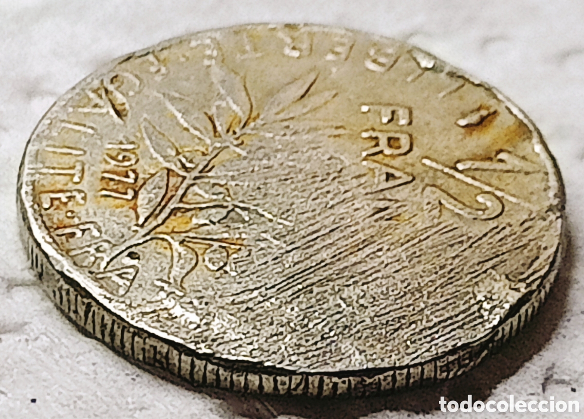 Monedas con errores: Moneda Francia (1977) Error M&uacute;ltiple Mayor - Foto 23