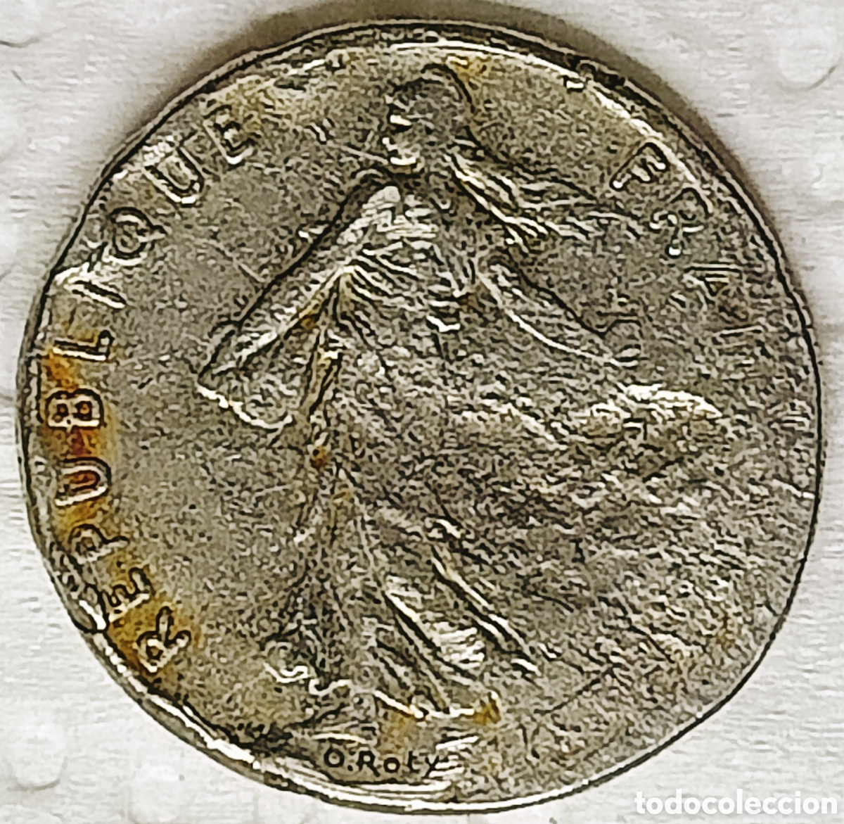 Monedas con errores: Moneda Francia (1977) Error M&uacute;ltiple Mayor