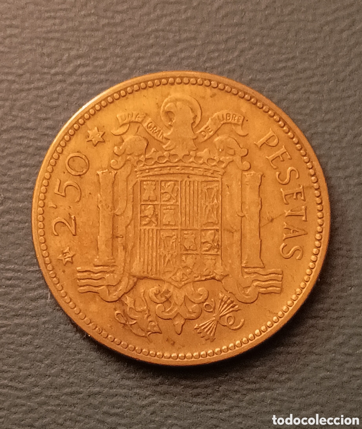 Moedas com erros: ERROR ROTURA DE CU&Ntilde;O - 2,5 PESETA 1953 *56 - ESTADO ESPA&Ntilde;OL