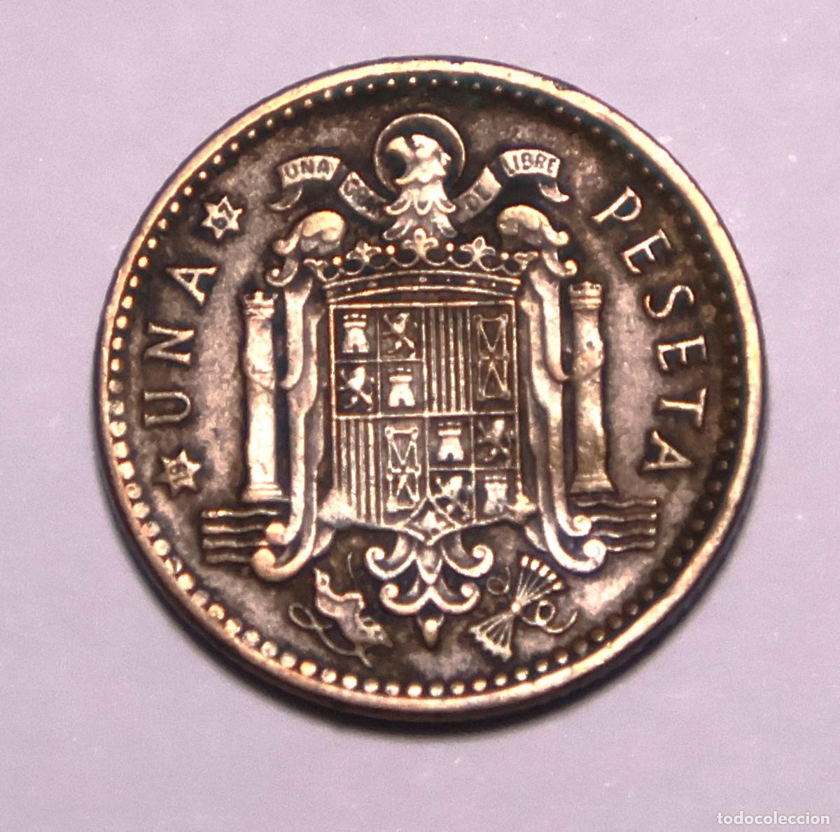 Monete con errori: MONEDA DE 1 PESETA 1963 ESTRELLA 67 (FOTO) RARA ACU&Ntilde;ACI&Oacute;N DEL 67 EN LA MONEDA DE 1963