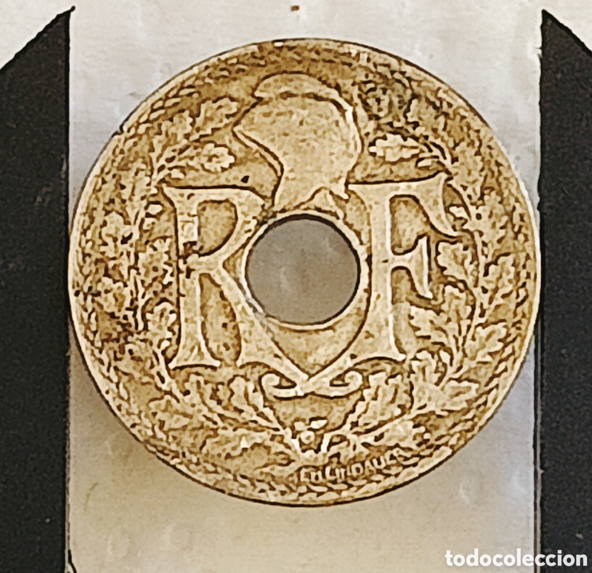 Monedas con errores: Moneda Francia (1923)25Ct- ERROR - Foto 2