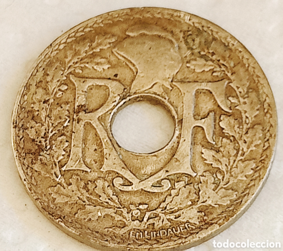 Monedas con errores: Moneda Francia (1923)25Ct- ERROR - Foto 18