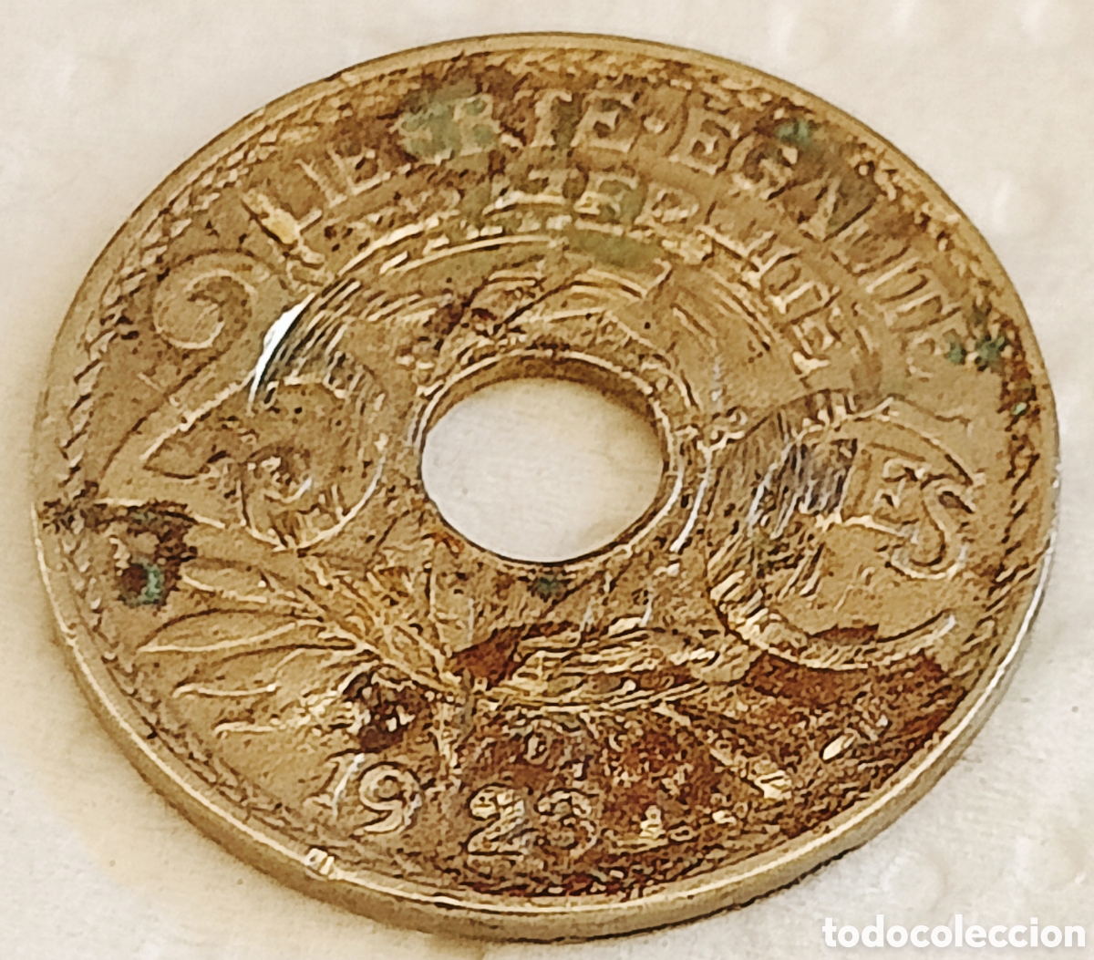 Monedas con errores: Moneda Francia (1923)25Ct- ERROR - Foto 20