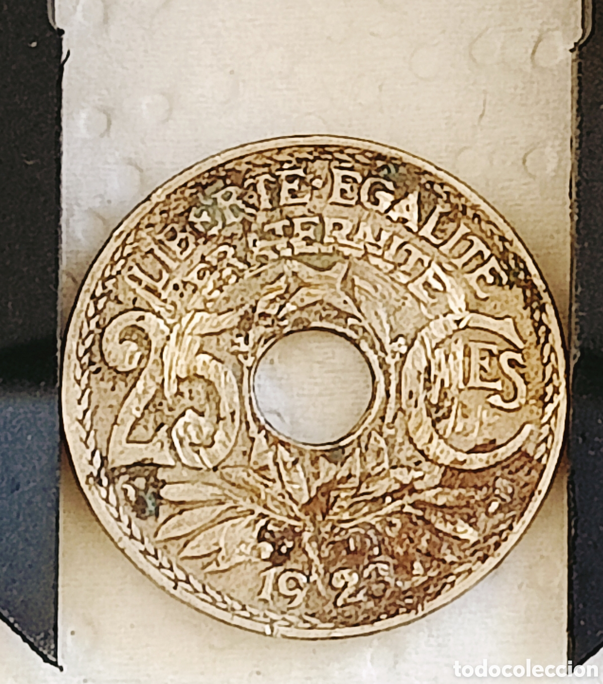 Monedas con errores: Moneda Francia (1923)25Ct- ERROR - Foto 1