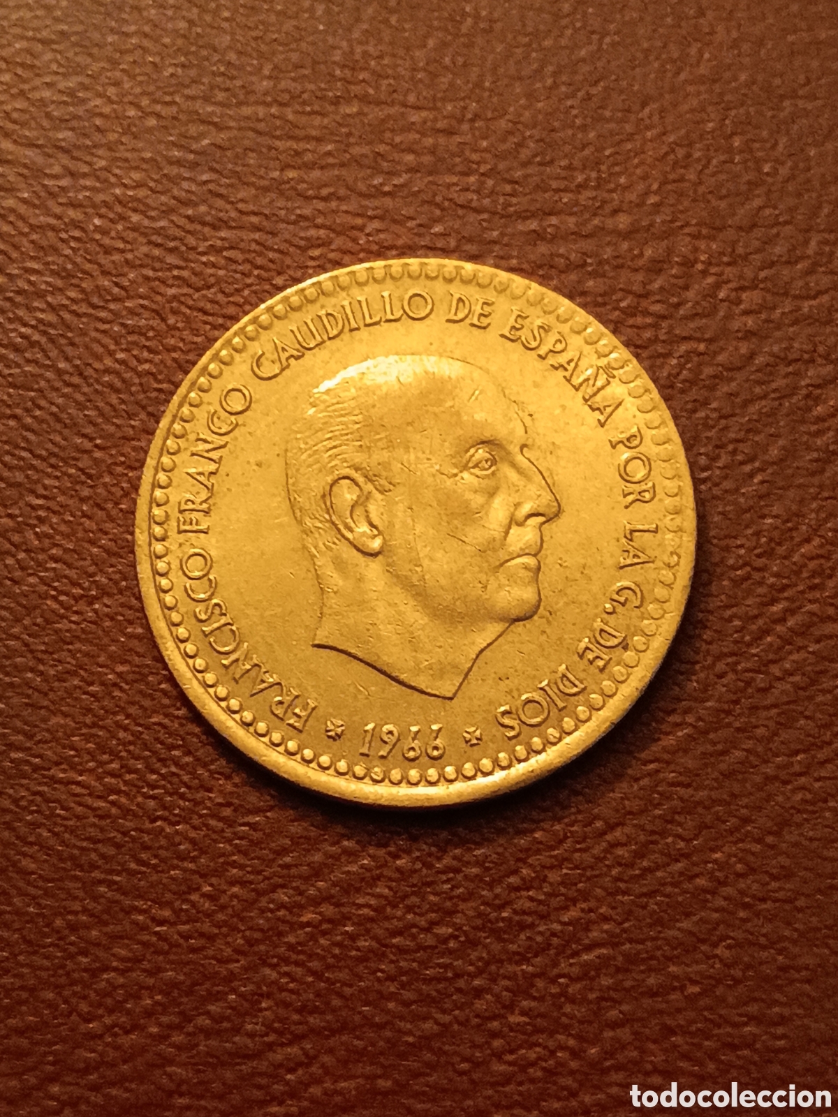M&uuml;nzen mit Fehlern: ERROR COSPEL DESPLAZADO - 1 PESETA 1966 *71 - ESTADO ESPA&Ntilde;OL