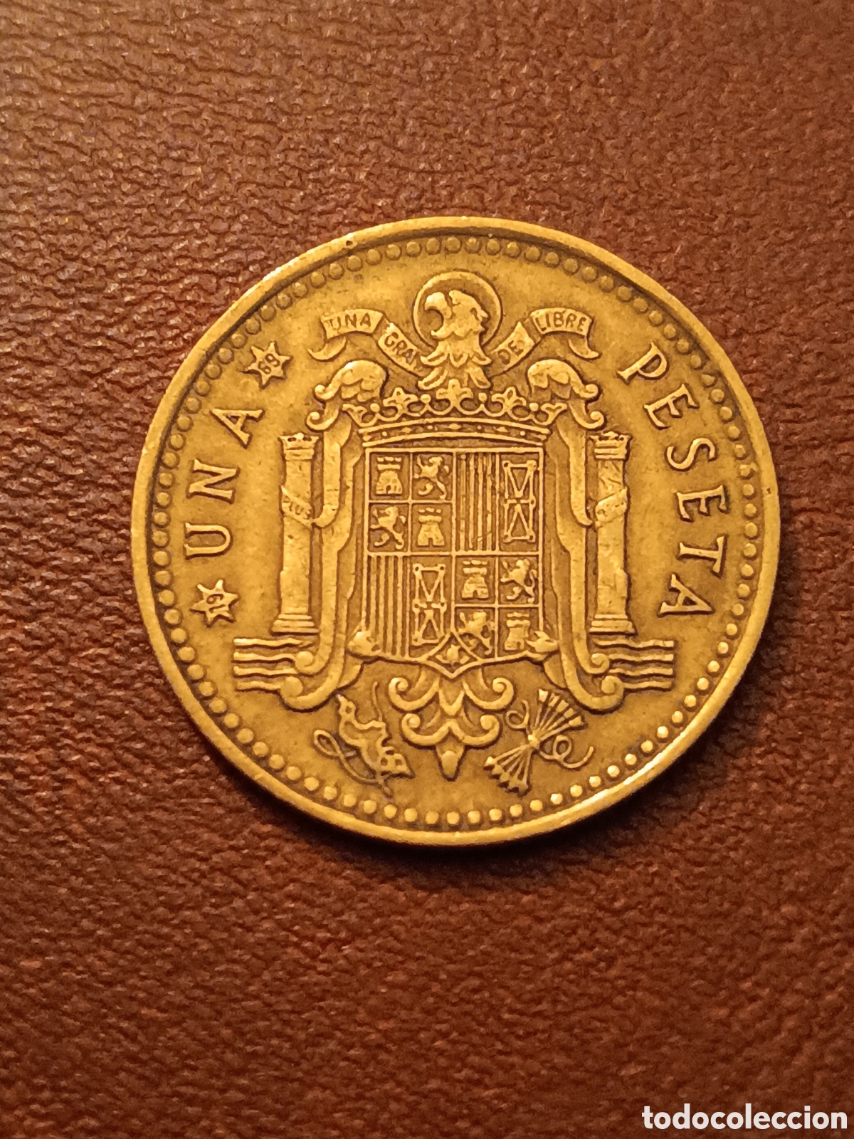 Monedas con errores: ERROR DE LAMINACI&Oacute;N - 1 PESETA 1966 *69 - ESTADO ESPA&Ntilde;OL - Foto 2
