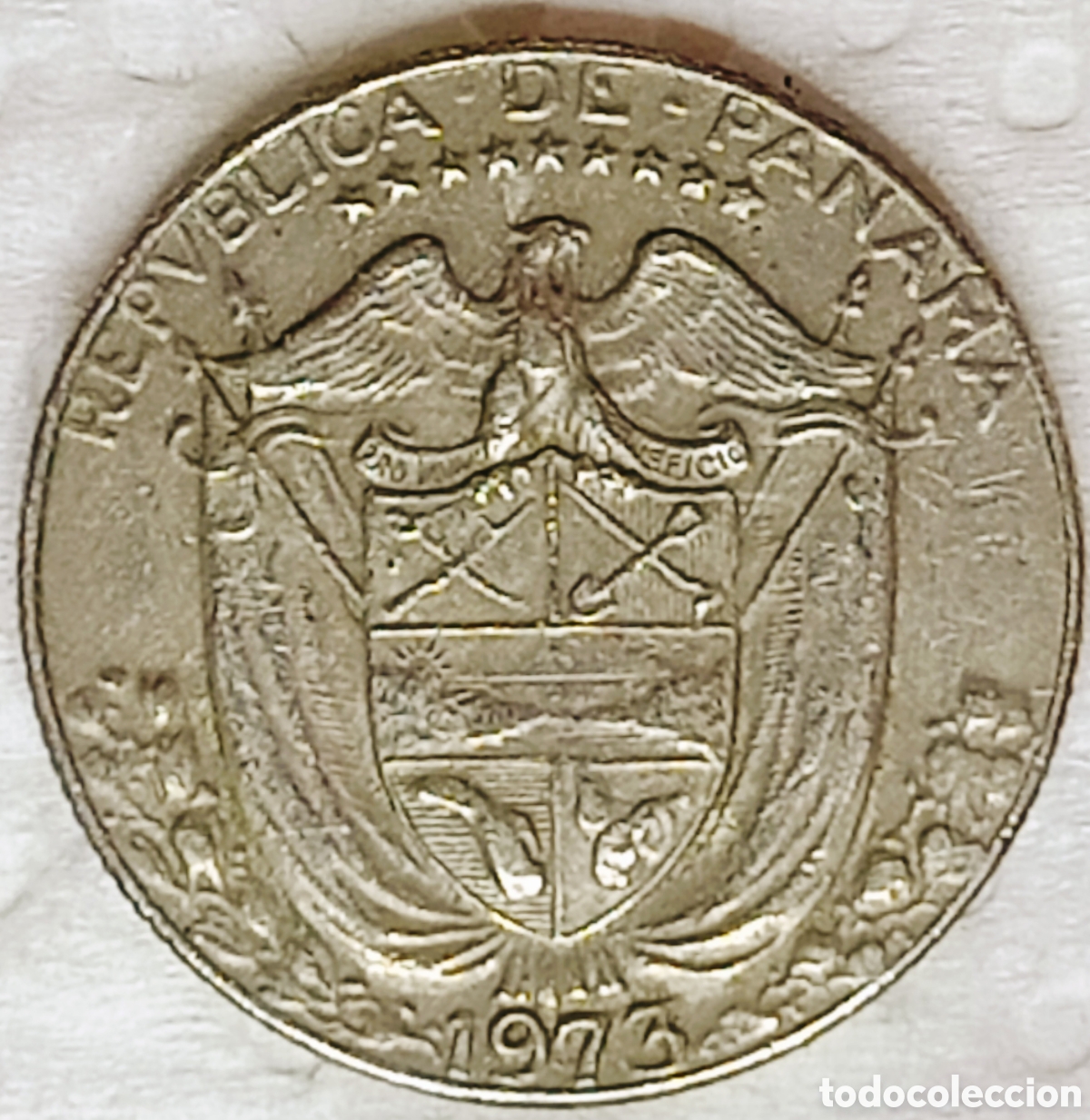 Monedas con errores: Moneda Panam&aacute; (1973) error de cospel - Foto 2