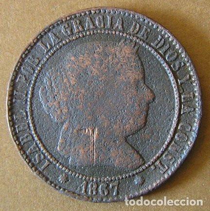 Monedas con errores: ISABEL II - 1/2 C&Eacute;NTIMOS DE ESCUDO DE BARCELONA 1967 - REVERSO GIRADO