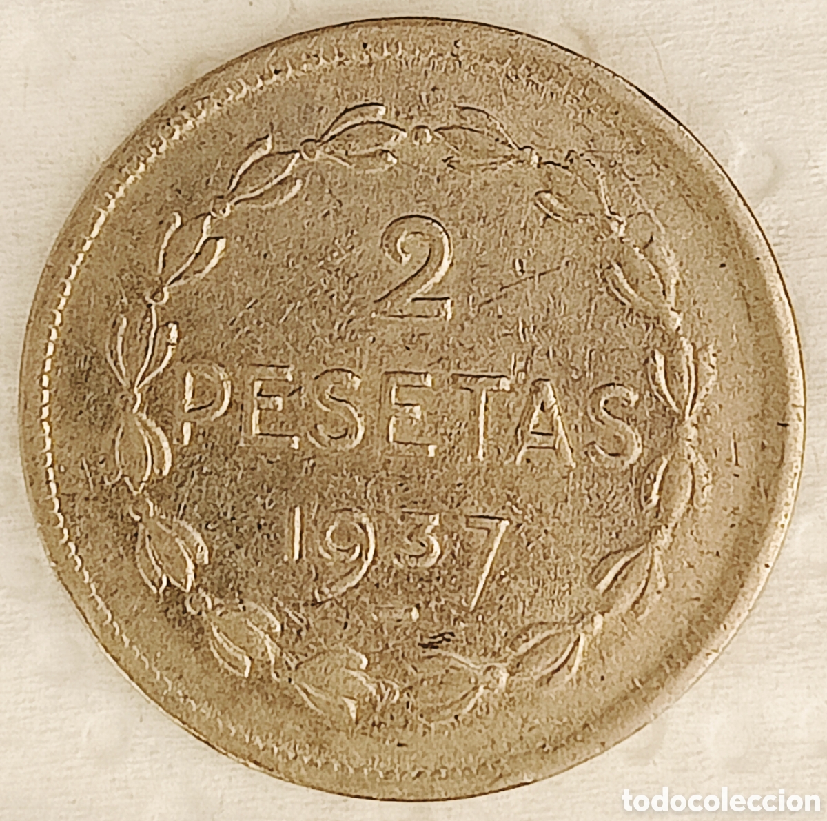 Monedas con errores: Moneda Espa&ntilde;a (Euzkadi-1937) Gran error - Foto 2