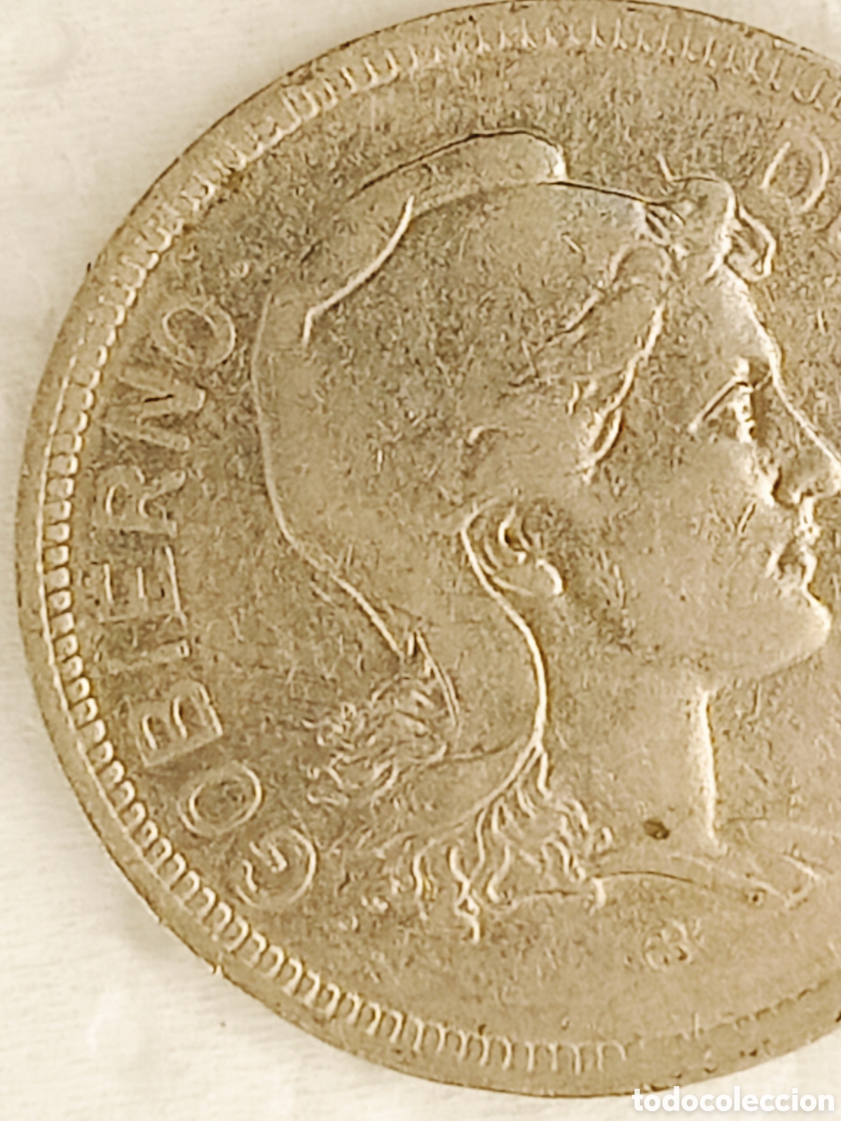 Monedas con errores: Moneda Espa&ntilde;a (Euzkadi-1937) Gran error - Foto 4