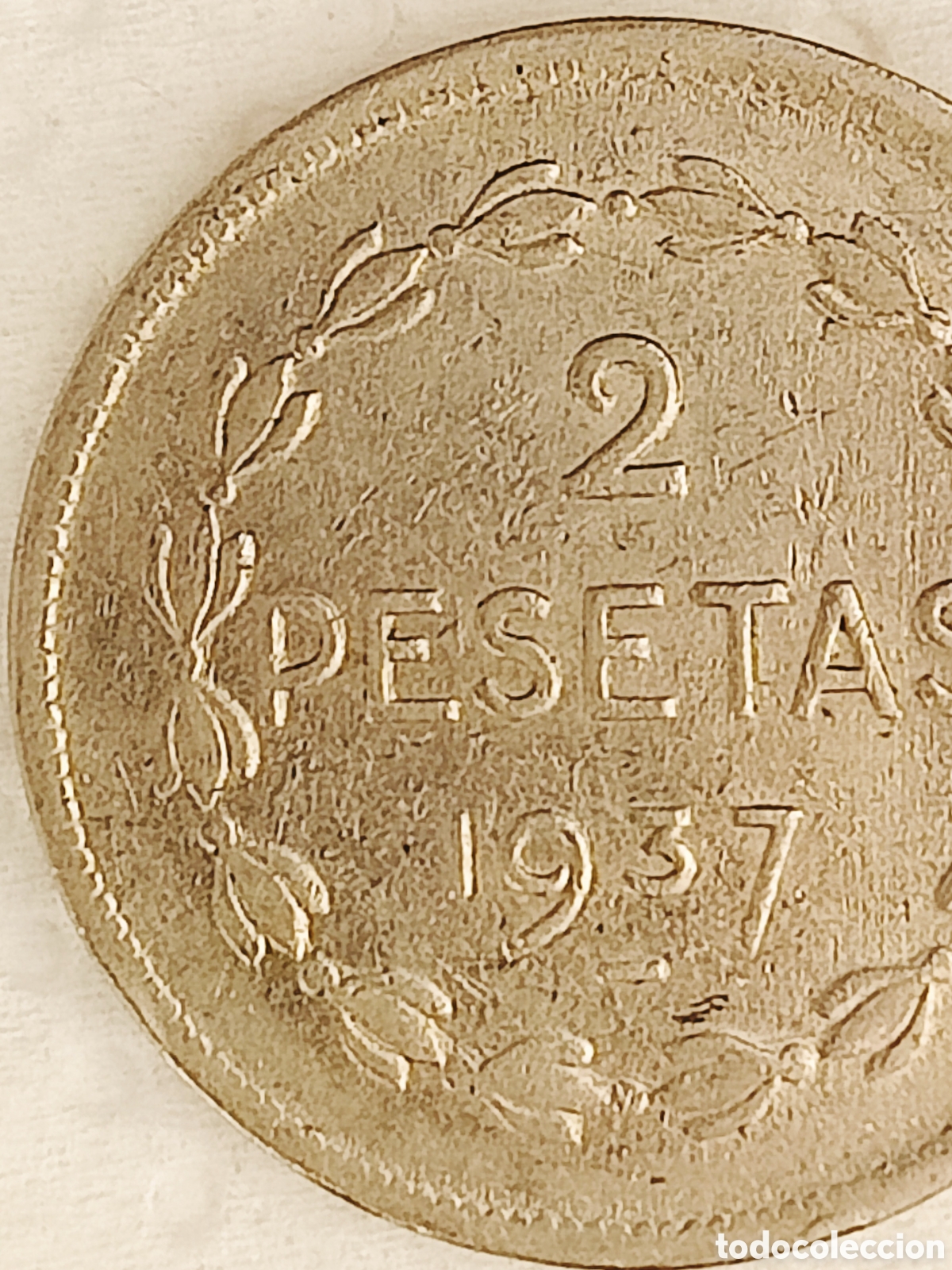 Monedas con errores: Moneda Espa&ntilde;a (Euzkadi-1937) Gran error - Foto 15