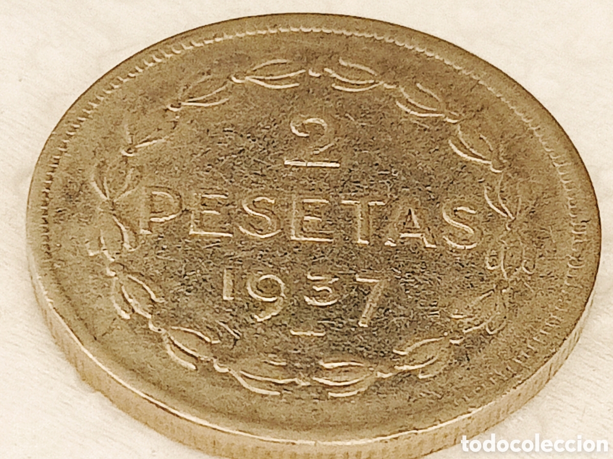 Monedas con errores: Moneda Espa&ntilde;a (Euzkadi-1937) Gran error - Foto 22
