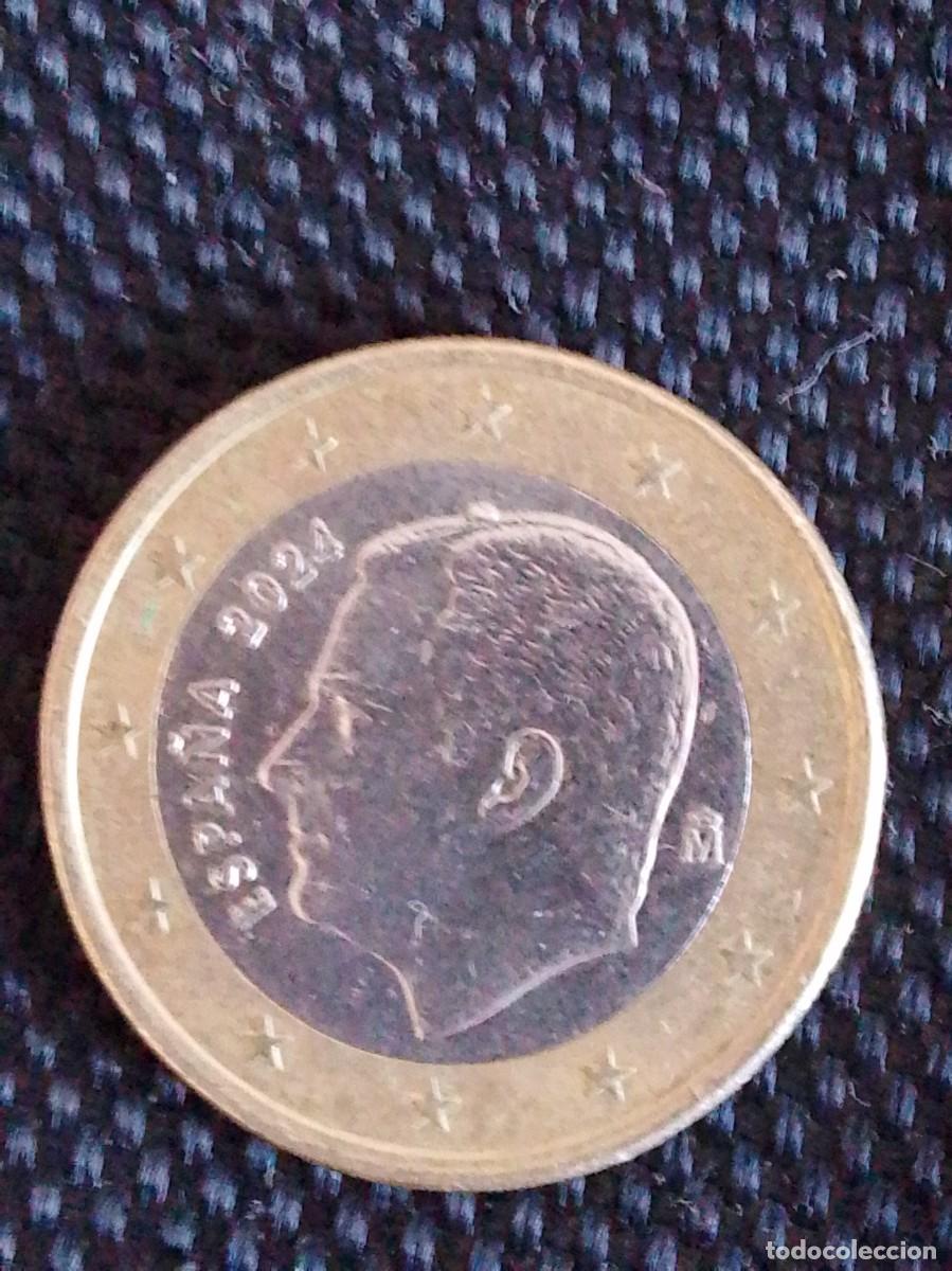 Monedas con errores: moneda 1 euro Espa&ntilde;a 2024 error