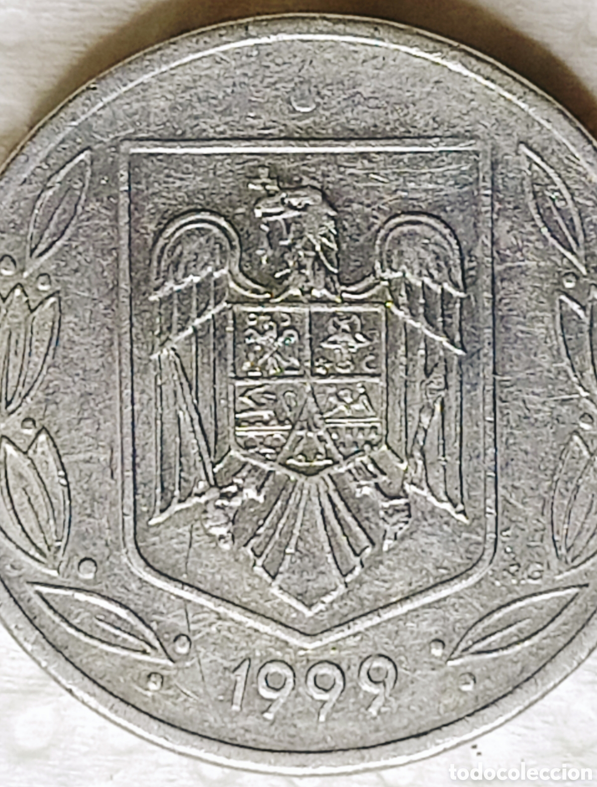 Monedas con errores: Moneda Ruman&iacute;a (1999) Ensayo Numism&aacute;tico - Foto 28