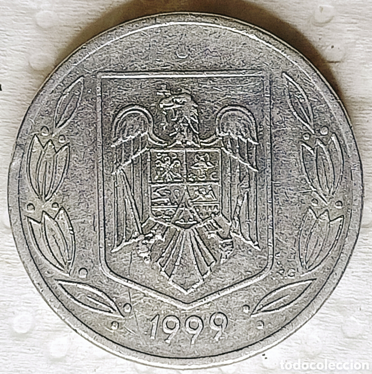 Monedas con errores: Moneda Ruman&iacute;a (1999) Ensayo Numism&aacute;tico