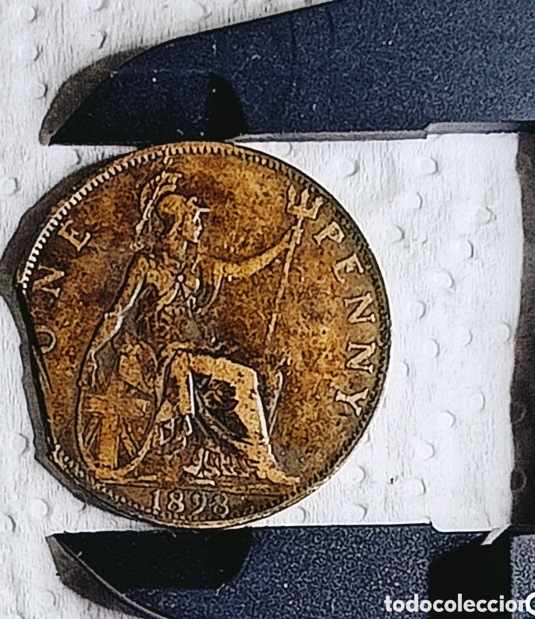 Monedas con errores: Moneda R.Unido (1898) Error M&uacute;ltiple - Foto 2