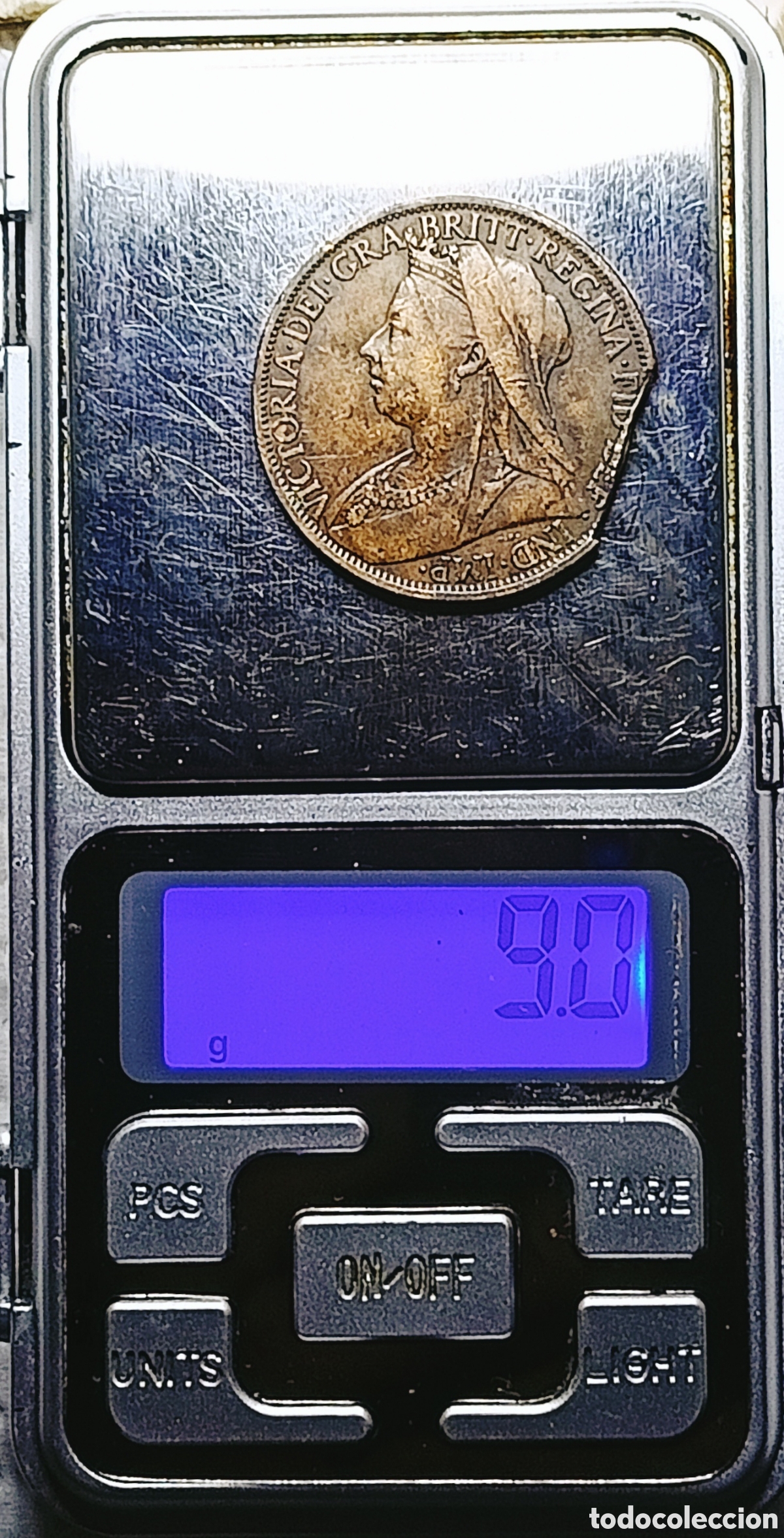 Monedas con errores: Moneda R.Unido (1898) Error M&uacute;ltiple - Foto 4
